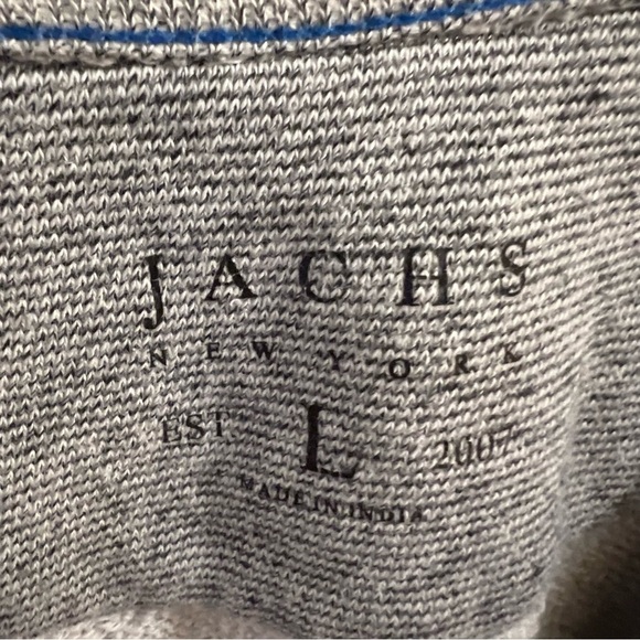 JACHS New York Oversized Size Large Gray Long Sleeve Sweater Men's Crewneck - Picture 4 of 5